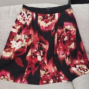 Floral knee length skirt